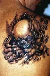 Evil Clown Tattoo